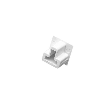 Clipsal - Cable Management, Flat Elbow End Plug, 16 x 16mm - White Electric