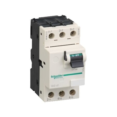 TeSys GV2, Motor circuit breaker, TeSys Deca,3P,1.6A,magnetic,toggle control,screw clamp terminals