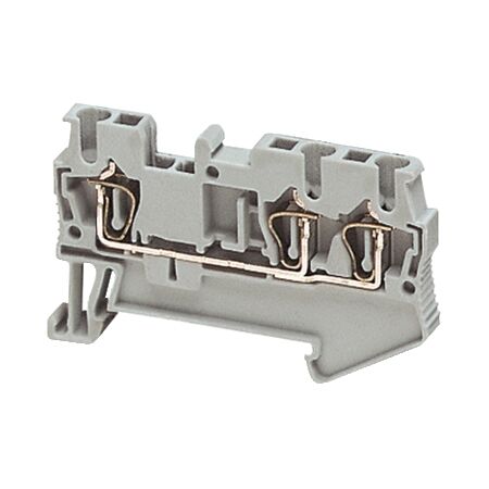 Linergy, Terminal block, Linergy TR, spring type, feed through, 3 points, 2.5mm², grey, set of 50