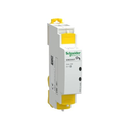 Acti9, Modular single phase power meter, iEM2000T, 230V, 40A without display