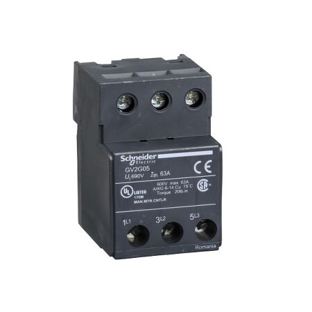 TeSys D, TeSys Deca & TeSys U Terminal Block, 3P, for GV1L3