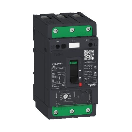 TeSys GV4, Motor circuit breaker, TeSys GV4, 3P, 25A, Icu 50kA, magnetic, EverLink terminals