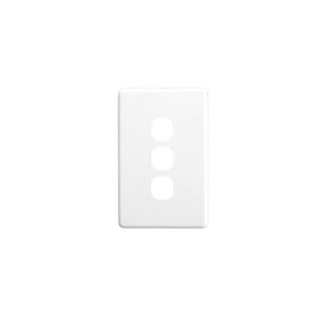 Classic C2000 Series, Switch Plate Cover, 3 Gang - White Electric