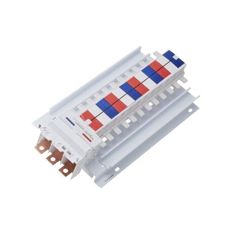 Acti9, SAU Chassis, 250A, 3Ph, 24 poles, 27mm for C120 MCB, top or bottom