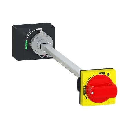 TeSys GV4, Rotary handle kit, TeSys GV4, extended, fixed, red, IP65