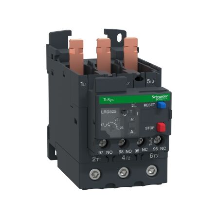 TeSys LR.D, Thermal overload relay, TeSys Deca, 690VAC, 17 to 25A, 1NO+1NC, class 10A, EverLink BTR screw