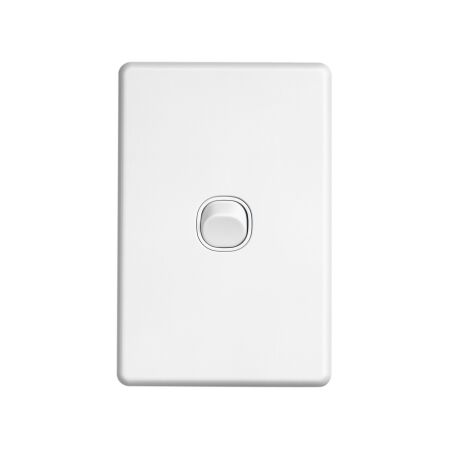 Classic C2000 Series, Flush Switch, 1 Gang, 250VAC, 10A, Standard, Vertical - White Electric