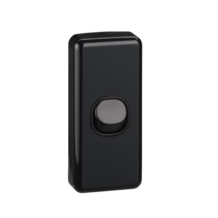 Classic C2000 Series, Flush Switch, Architrave Size, 1 Gang, 250V, 10A - Black