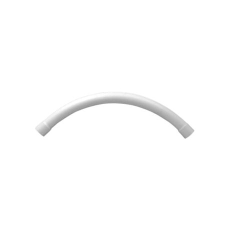 Clipsal - Cable Management, Conduit Bend, Solid, Polypropylene, 90Deg, 80mm - White Electric