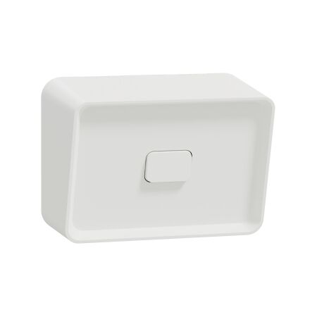 Clipsal Iconic Outdoor, Switch, Horizontal, 1 Gang, 20A/16AX, 250V - Extra Vivid White