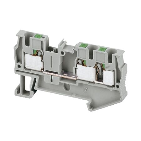Linergy, Terminal block, Linergy TR, push-in type, feed through, 3 points, 4mm², grey, set of 50 Linergy, Terminal block, Linergy TR, push-in type, feed through, 3 points, 4mm², grey, set of 50