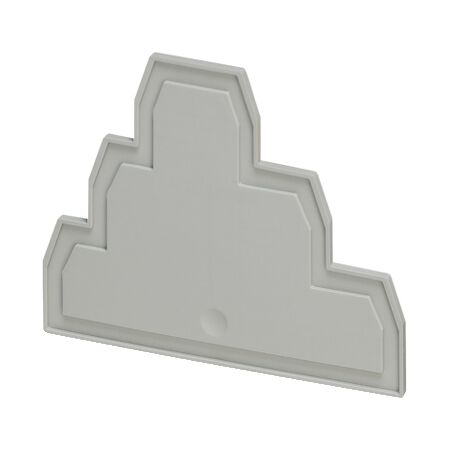 Linergy, Cover plate, Linergy TR, 3 level, 2.2mm width, 6 points, for screw terminals NSYTRV26T, grey, Set of 50