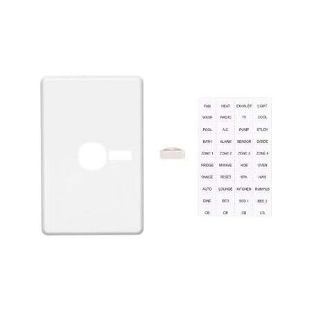 Classic C2000 Series, Switch Plate Cover, 1 Gang, Vertical mount - White Electric