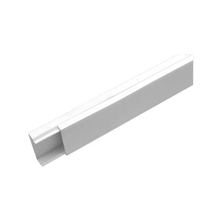 Clipsal - Cable Management, Mini Duct, PVC, Standard Duct - 4 Metre Lengths, 40 x 16mm Rectangular WE - White Electric