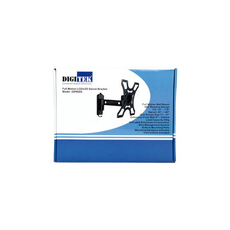 Digitek 17" - 37" Tilt, Swivel and Reach Universal LCD Bracket - 25KG - 22PB505