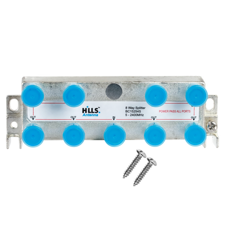 Hills Antenna BC15254B 8-Way Passive Splitter - Display Box - BC15254B