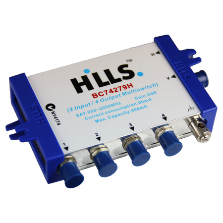 Hills Antenna BC74279H 2 In - 4 Out Multiswitch - BC74279H