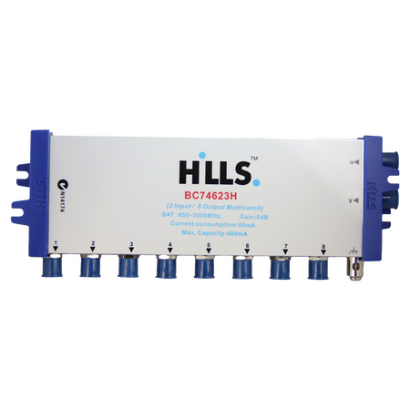 Hills Antenna BC74623H 2 In - 8 Out Multiswitch - BC74623H