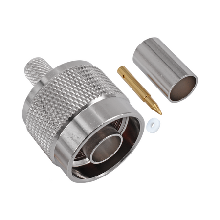 Hills Antenna N Connector Male Crimp for LL240 Cable - Nickel Plated Body - BC85268