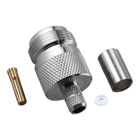 Hills Antenna N Connector Female Crimp for LL240 Cable - Nickel Plated Body - BC85269