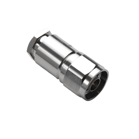 Hills Antenna N Connector Male HEX Clamp for LL400 Cable - Nickel Plated Body - BC85273