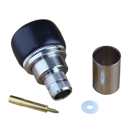 Hills Antenna N Connector Male Crimp for LL400 Cable - Nickel Plated Body - BC85275