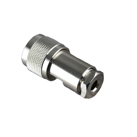 Hills Antenna UHF/PL-259 Connector Male Solder Centre Conductor - Clamp for LL195 & RG-58 Mini Cable - Nickel Plated Body - BC85279