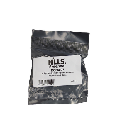 Hills Antenna N Female to SMA Female Adaptor - Nickel Plated Body - BC85297