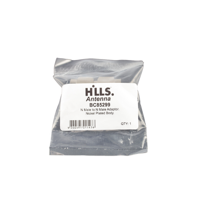 Hills Antenna N Male to N Male Adaptor - Nickel Plated Body - BC85299