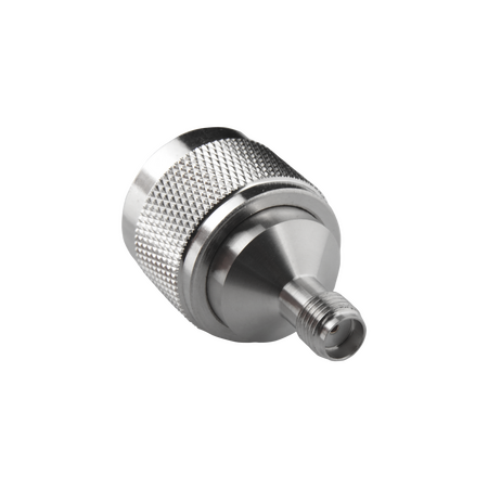 Hills Antenna N Male to SMA Female Adaptor - Nickel Plated Adaptor - BC85302