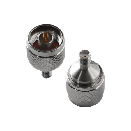 Hills Antenna N Male to SMA Female Adaptor - Nickel Plated Adaptor - BC85302