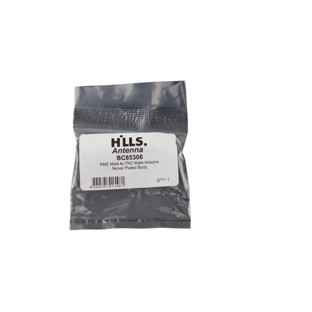 Hills Antenna FME Male to TNC Male Adaptor - Nickel Plated Body - BC85306
