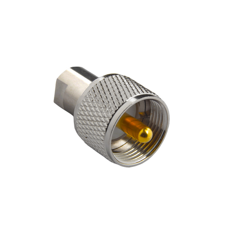 Hills Antenna UHF/PL-259 Male to FME Male Adaptor - Nickel Plated Body - BC85308