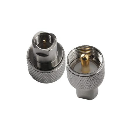 Hills Antenna UHF/PL-259 Male to FME Male Adaptor - Nickel Plated Body - BC85308