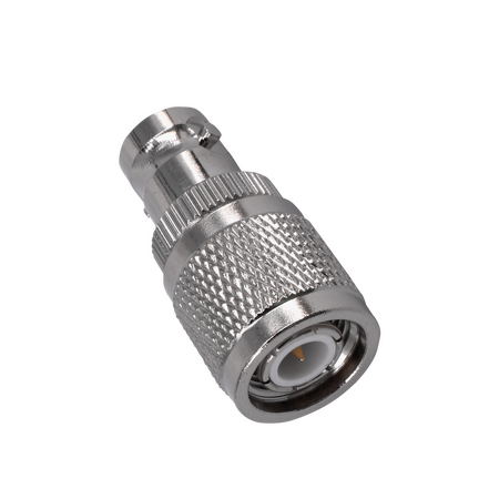 Hills Antenna TNC Male to BNC Female Adaptor - Nickel Plated Body - BC85309