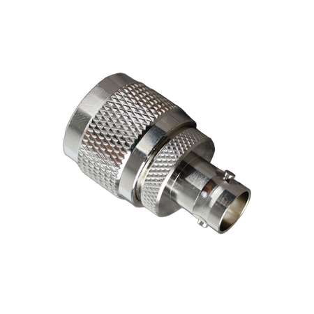 Hills Antenna N Male to BNC Female Adaptor - Nickel Plated Body - BC85310