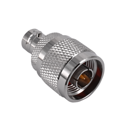 Hills Antenna N Male to BNC Female Adaptor - Nickel Plated Body - BC85310