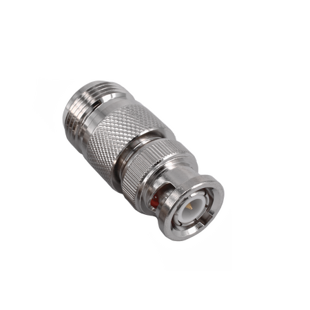 Hills Antenna BNC Male to N Female Adaptor - Nickel Plated Body - BC85311