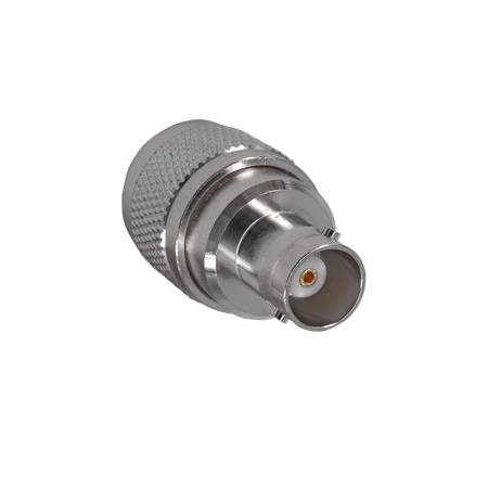 Hills Antenna UHF/PL-259 Male to BNC Female Adaptor - Nickel Plated Body - BC85312