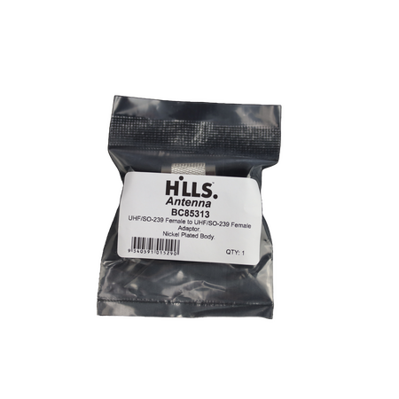 Hills Antenna UHF/SO-239 Female to UHF/SO-239 Female Adaptor - Nickel Plated Body - BC85313