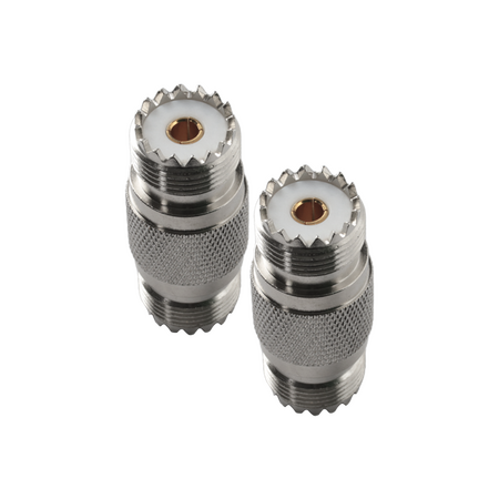 Hills Antenna UHF/SO-239 Female to UHF/SO-239 Female Adaptor - Nickel Plated Body - BC85313