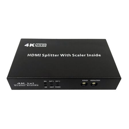 ProquipDigital 1 in 2 Out HDMI Splitter with Upscaling to 4K @ 60Hz - 17HSCSP12