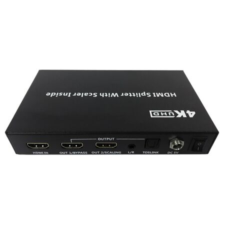 ProquipDigital 1 in 2 Out HDMI Splitter with Upscaling to 4K @ 60Hz - 17HSCSP12