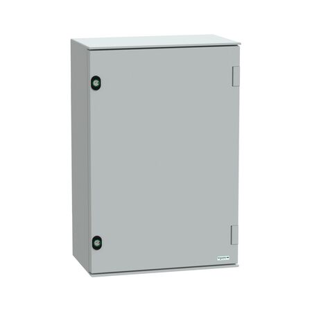 Thalassa, Wall mounted polyester enclosure, Thalassa PLM, plain door, 647x436x250mm, IP66, IK10, RAL 7035