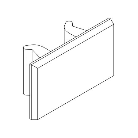 Harmony Electromechanical Relays, Clip-in legends, for RSL/SSL sockets, plastic