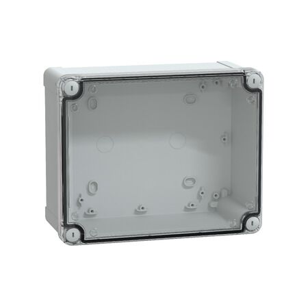 Thalassa, PC box, IP66 IK08 RAL7035 Int.H225W175D100 Ext.H241W194D105 Transparent cover H40
