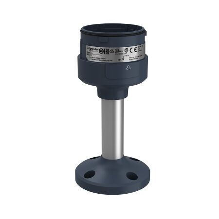Harmony XVU, Fixing plate with 100mm aluminium pole for modular tower lights, black, 60mm