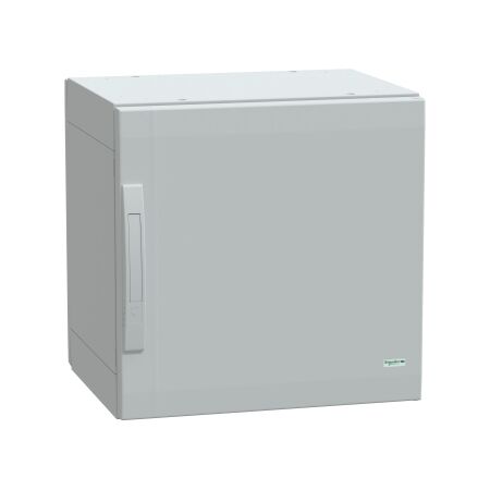 Thalassa, Floor standing polyester enclosure, Thalassa PLA, plain door, completely sealed, 500x500x420mm, IP65, IK10