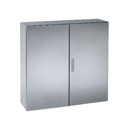 Spacial S3X, Wall mounted enclosure, stainless steel 316L,double plain door, 1000x1000x300mm, IP55