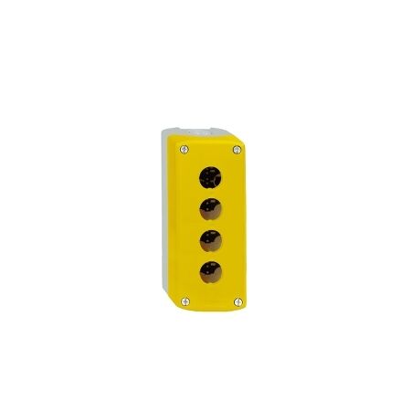 Harmony XALD XALK, Empty control station, plastic, yellow, 4 cut-outs, unmarked